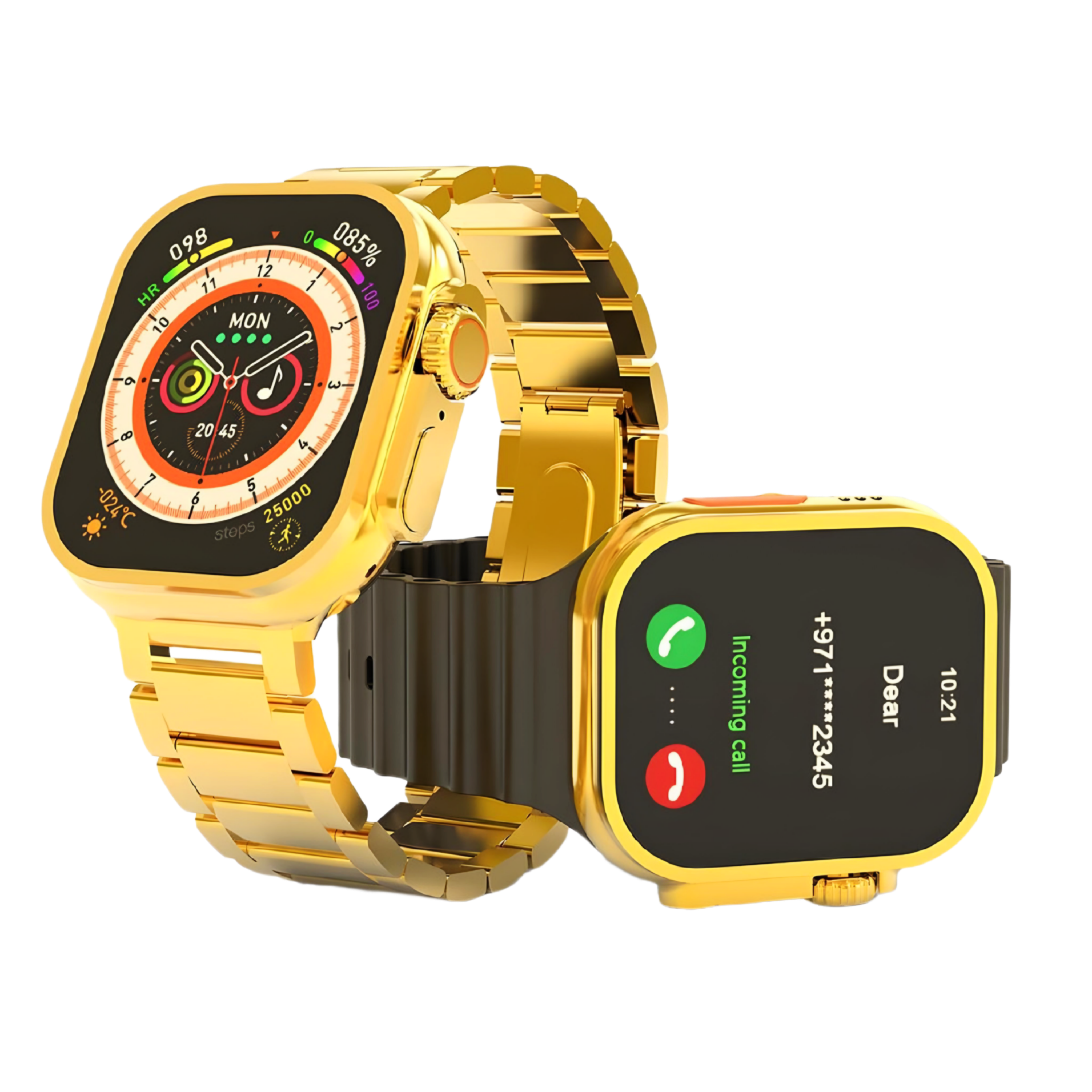 Gold Smart Watch + 2 Straps